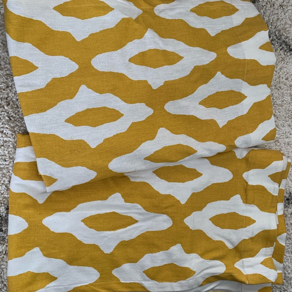 Project 62 mustard curtains